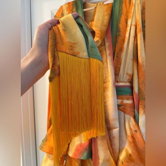 NWOT BRONX AND BANCO Bedouin Horizon Mini Dress  in orange - Picture 11 of 16